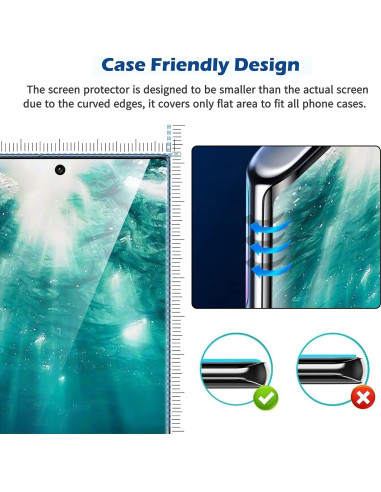 Paquete de 3 Protectores de Pantalla Vidrio Templado Arshek S21 Ultra