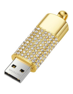 Unidad Flash USB 128GB GARRULAX Oro Memoria USB 2.0 2