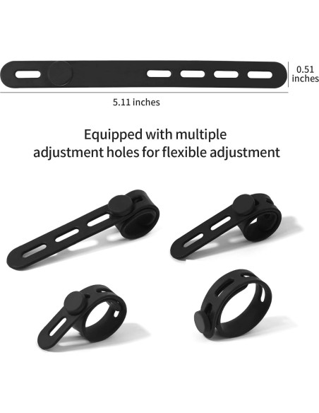 Bridas de Silicona Reutilizables HFZRZFH - 10 Pcs Organizador de Cables