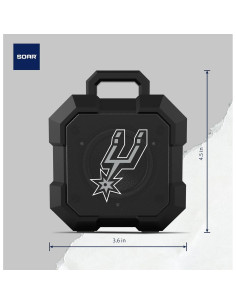 Altavoz Inalámbrico Bluetooth SOAR NBA Shockbox LED - IPX4 2