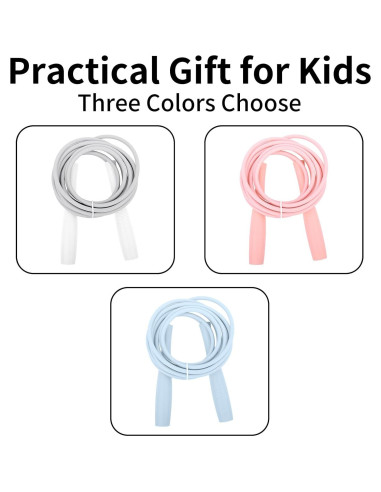 Cuerda de Saltar Ajustable Crhoeiq para Niños 3m Rosa