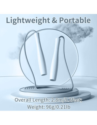 Cuerda de Saltar Ajustable Crhoeiq para Niños 3m Rosa