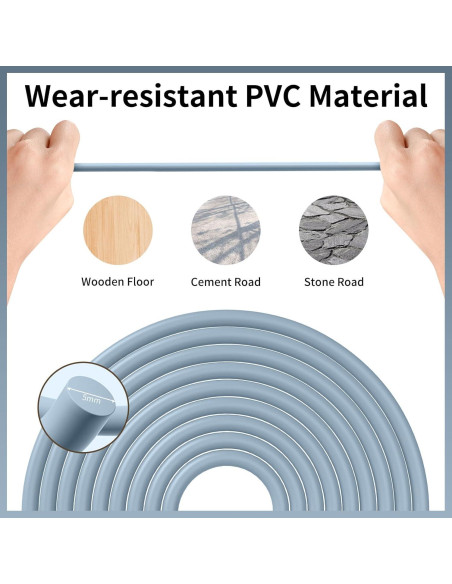 Cuerda de Saltar Ajustable Crhoeiq para Niños 3m Rosa