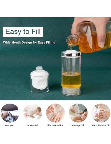 Botellas de bomba sin aire Decorniqu 100ml 3 Pack viaje