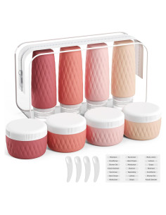 Paquete de 8 Botellas de Viaje KUANGRE 90ml a Prueba de Fugas