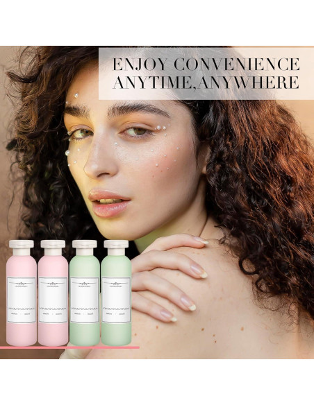 Botellas de Viaje ElevateTech 200ml a Prueba de Fugas 4Pcs