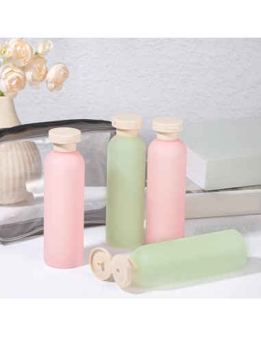 Botellas de Viaje ElevateTech 200ml a Prueba de Fugas 4Pcs