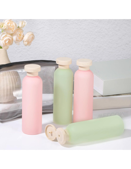 Botellas de Viaje ElevateTech 200ml a Prueba de Fugas 4Pcs