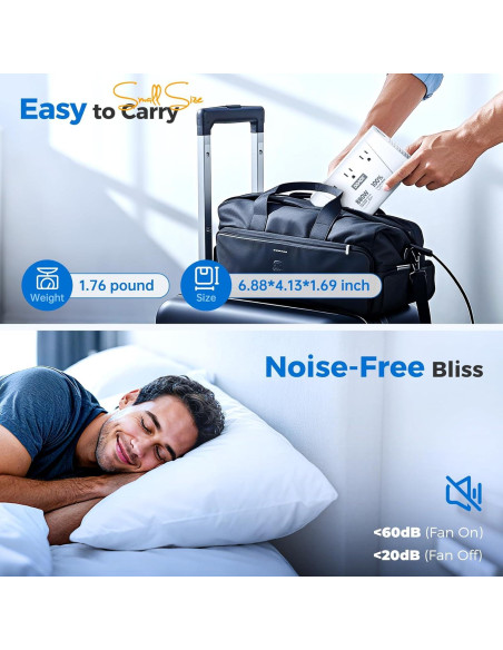 Convertidor de Voltaje DOACE 800W Onda Sinusoidal Pura 220V a 110V