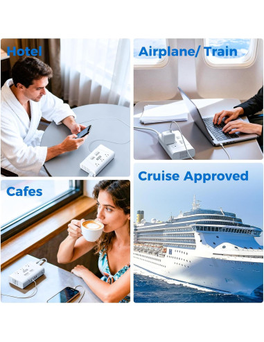 Convertidor de Voltaje DOACE 800W Onda Sinusoidal Pura 220V a 110V