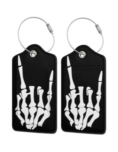 Etiquetas de Equipaje Vridoyt Calavera 2 Pcs 11.6x7.3cm 2