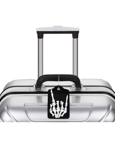 Etiquetas de Equipaje Vridoyt Calavera 2 Pcs 11.6x7.3cm