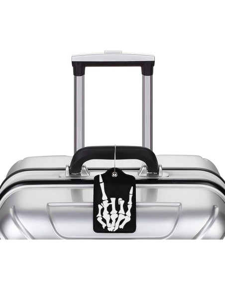 Etiquetas de Equipaje Vridoyt Calavera 2 Pcs 11.6x7.3cm