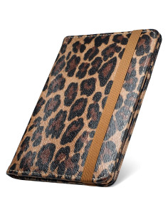 Soporte de Pasaporte Mymazn Leopardo con Bloqueo RFID