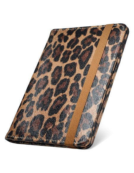 Soporte de Pasaporte Mymazn Leopardo con Bloqueo RFID