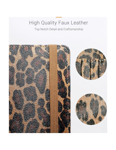 Soporte de Pasaporte Mymazn Leopardo con Bloqueo RFID