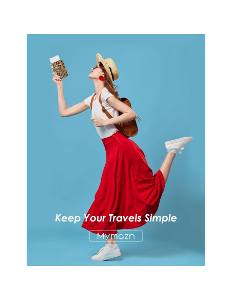 Soporte de Pasaporte Mymazn Leopardo con Bloqueo RFID