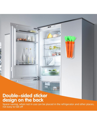 Clips de Sellado de Comida TXMLXY en Forma de Zanahoria - 10 Piezas