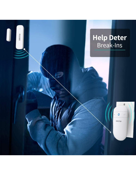 Timbre de Puerta Inalámbrico SECRUI M508+D7, 400 pies, 52 Melodías