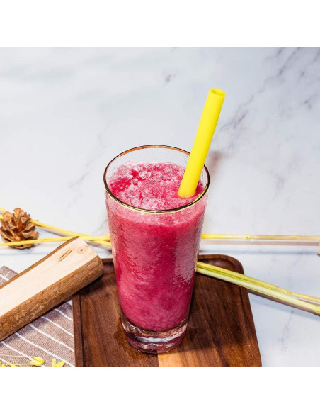 Pajitas de Silicona Reutilizables Mcool 8Pcs para Batidos 25.4cm