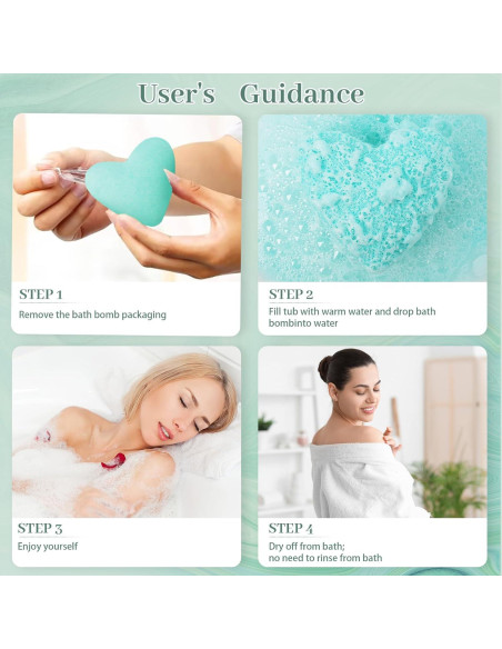 Set de 12 Bombas de Baño Genstlooe 110g - Aromaterapia SPA