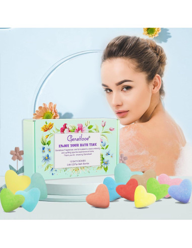 Set de 12 Bombas de Baño Genstlooe 110g - Aromaterapia SPA