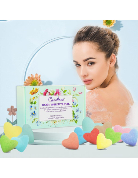 Set de 12 Bombas de Baño Genstlooe 110g - Aromaterapia SPA