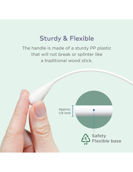 Hisopos de Algodón Extra Grande para Perros y Gatos - 100 Unidades