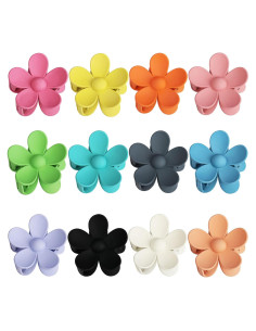 12 Clips de Garra Grandes Messen - Antideslizantes y Coloridos