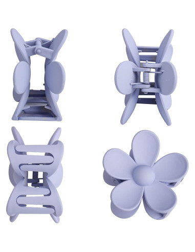 12 Clips de Garra Grandes Messen - Antideslizantes y Coloridos