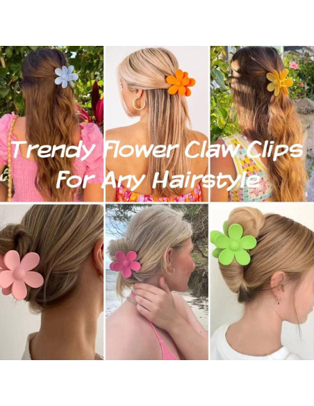 12 Clips de Garra Grandes Messen - Antideslizantes y Coloridos