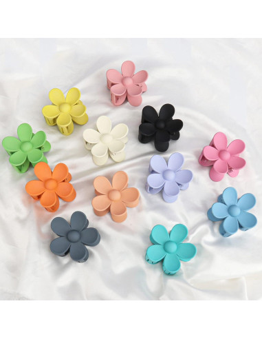 12 Clips de Garra Grandes Messen - Antideslizantes y Coloridos