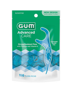 Hilos Dentales GUM Advanced Care con Vitamina E y Menta - 150 Unidades 2