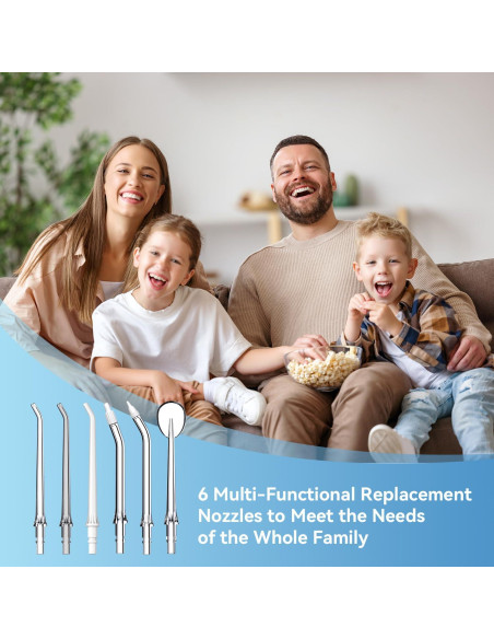 Puntas de Reemplazo para Irrigador Dental JTF F200 F300 - 6 Unidades