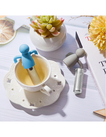 Infusores de Té Hicarer 4 Piezas Acero Inoxidable Silicona