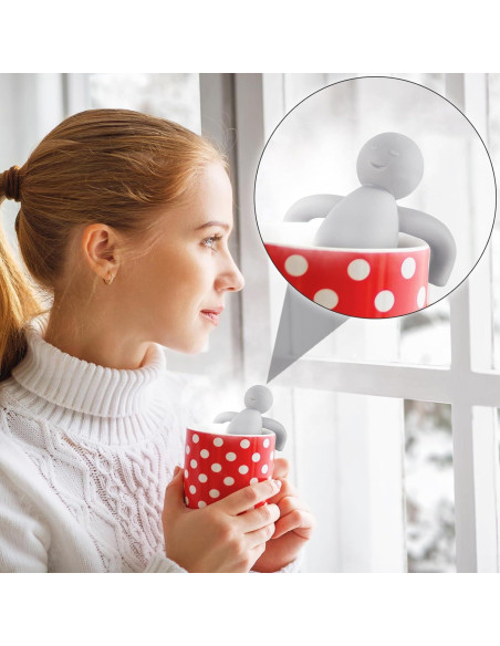 Infusores de Té Hicarer 4 Piezas Acero Inoxidable Silicona