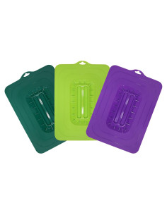 Set de 3 Tapas de Silicona Elite Gourmet ECL-3016 Rectangulares
