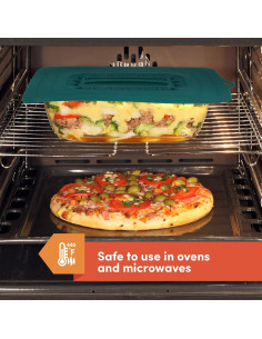 Set de 3 Tapas de Silicona Elite Gourmet ECL-3016 Rectangulares 2