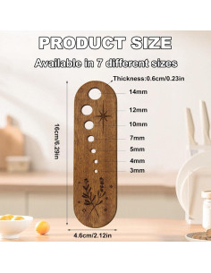 Separador de Hojas de Verdura de Madera HINGTAI 8.89x6.35cm 2