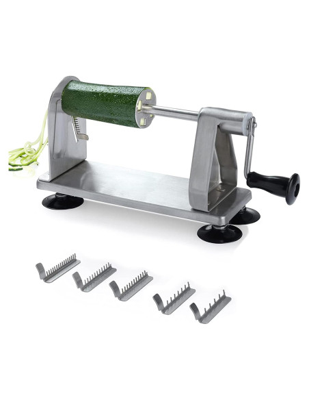 Espiralizador de Verduras Homarden Acero Inoxidable 5 Cuchillas