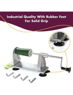 Espiralizador de Verduras Homarden Acero Inoxidable 5 Cuchillas 2