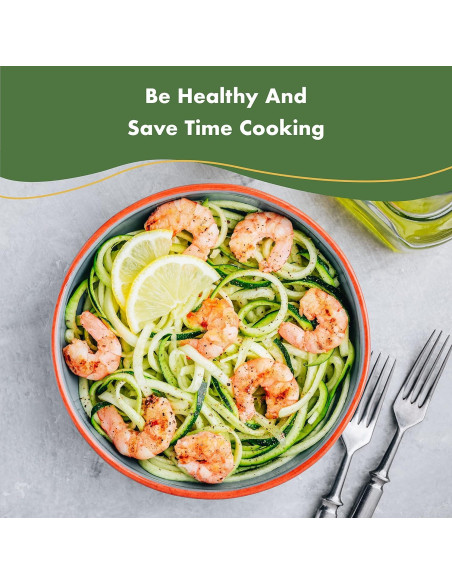 Espiralizador de Verduras Homarden Acero Inoxidable 5 Cuchillas