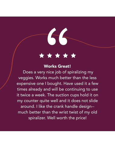 Espiralizador de Verduras Homarden Acero Inoxidable 5 Cuchillas