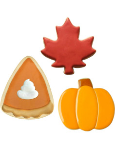Juego de Cortadores de Galletas Ann Clark 3 Piezas Otoño 2