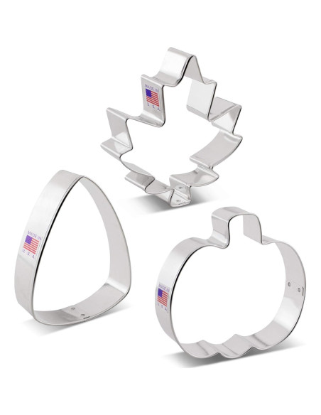 Juego de Cortadores de Galletas Ann Clark 3 Piezas Otoño