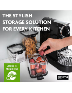 Contenedores de Almacenamiento de Alimentos Sistema 3-Pack 1.3L y 700ml 2