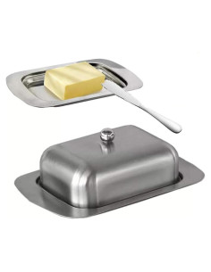 Plato para Mantequilla con Tapa y Espátula AYZA 18.5x12.2cm