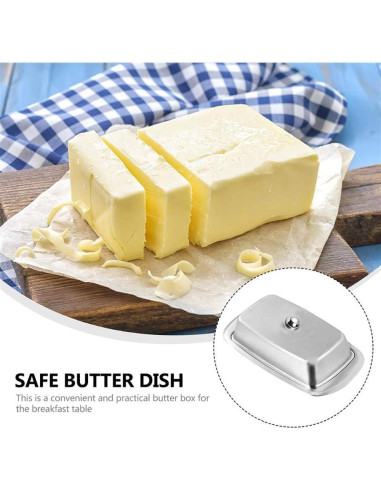 Plato para Mantequilla con Tapa y Espátula AYZA 18.5x12.2cm