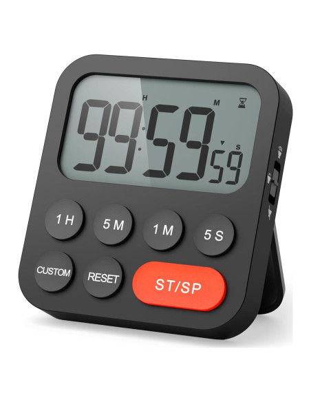 Temporizador Digital LIORQUE con Alarma Fuerte y Pantalla Grande