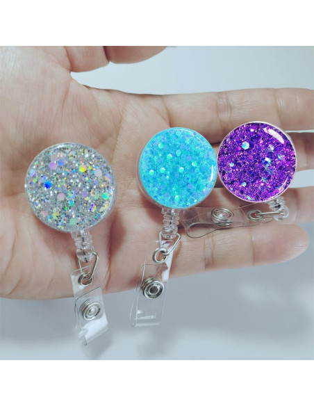 Paquete de 10 Sujetadores de Insignias Retráctiles FadyRaye